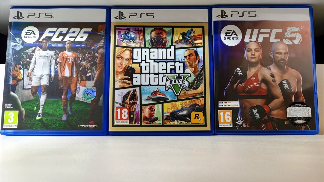 PS5 üçün FC 26, GTA V, UFC 5 oyun diskləri — Oyunlar, konsollər və proqramlar, Şəki