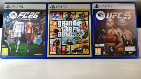 PS5 üçün FC 26, GTA V, UFC 5 oyun diskləri — Şəki