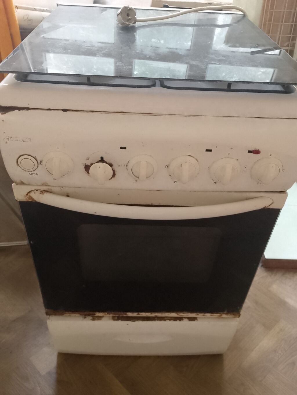 Qaz plitəsi və soba - 4 gözlü kombinə edilmiş üst: 3 qaz ocağı + 1 — Plitələr, Bakı (5)