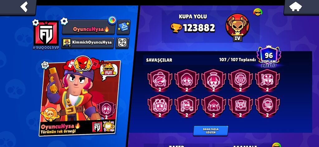 Brawl Stars hesabı – yüksək göstəricili, tam dolu profil - Kupa yolu — Şəxsi əşyalar, Bakı