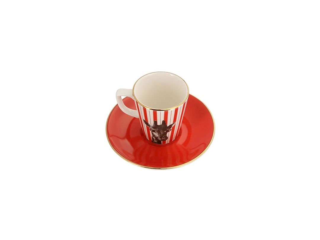 Qəhvə cütü Porland Wild Life 04ALM005281, 1 nəfərlik, 2 əd, 75 ml, farfor, rəngbərəng — Mallar, Bakı (2)