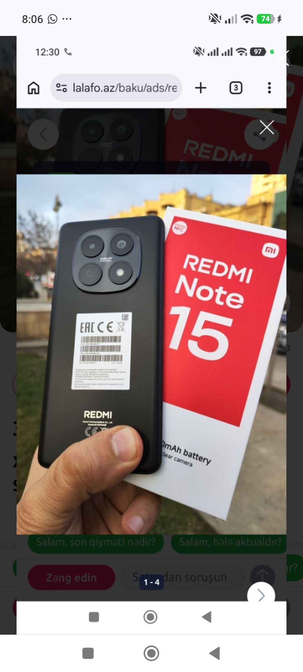 Redmi 128 GB, rəng - Qara, Zəmanət — Xiaomi, Sumqayıt (2)