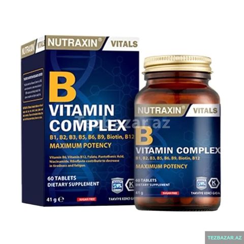 Nutraxin B Vitamin Complex Türkiyə İstehsalı Vitamin B12 — Bakı