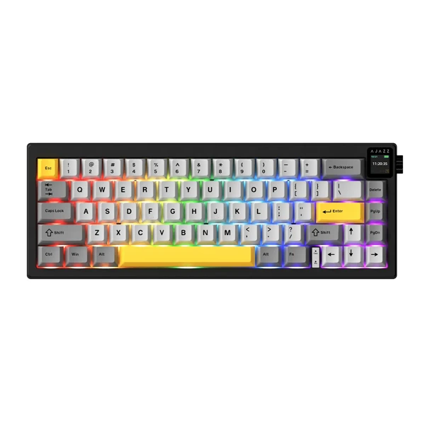 Ajazz AK650 Grey-White-Yellow — Mallar, Bakı