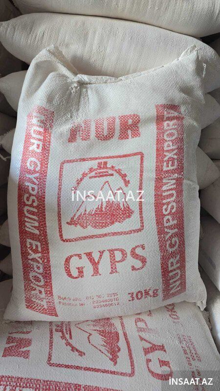Nur gipis — Tikinti materialları, Bakı