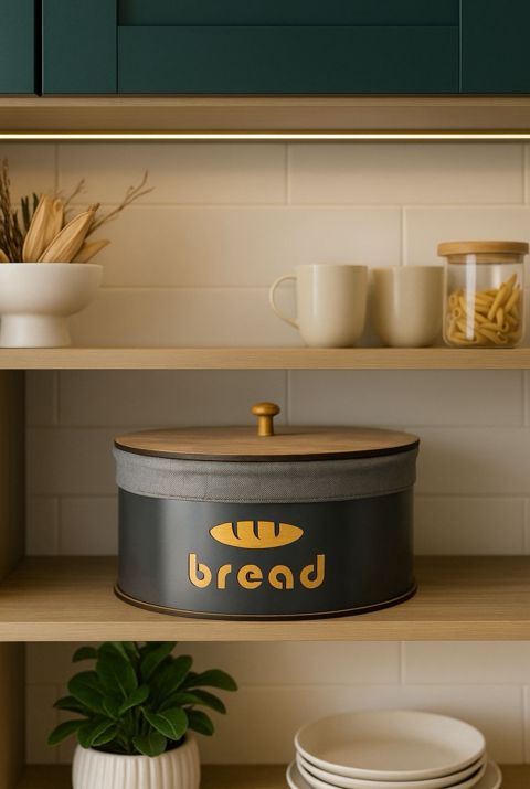 Çörək qabı, dairəvi, 32x16 sm, qara - homestore_vm1752 — Bakı