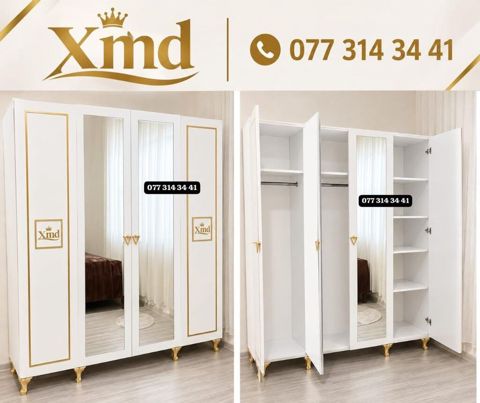 Xmd markalı 4 qapılı paltar dolabı - Ölçü: 2 x 1.60 / 47 (şəkillərdə — Bakı