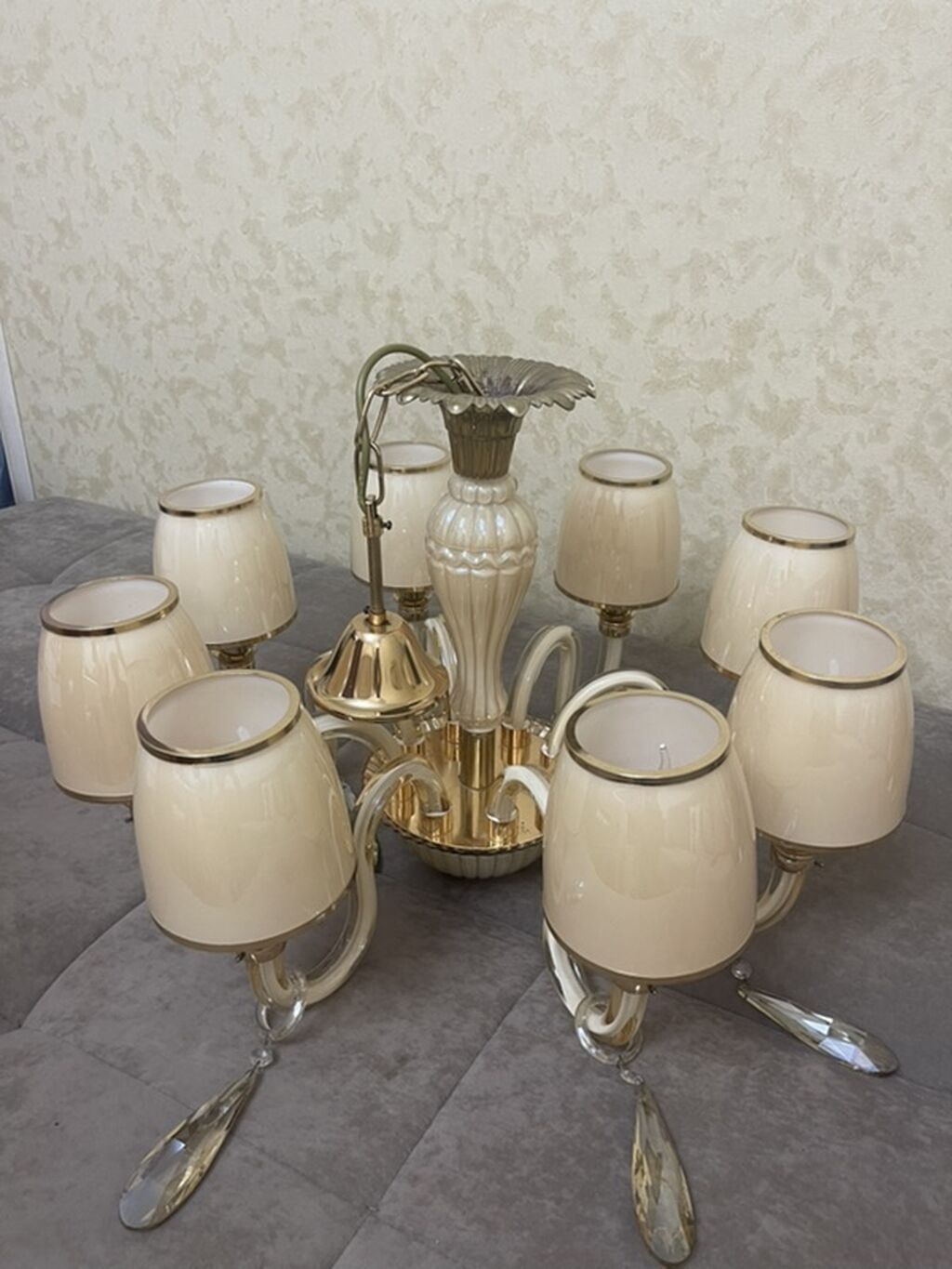 Çılçıraq, 8 lampa, Metal — Tavan is?qlar? v? cilc?raqlar, Masazır (2)
