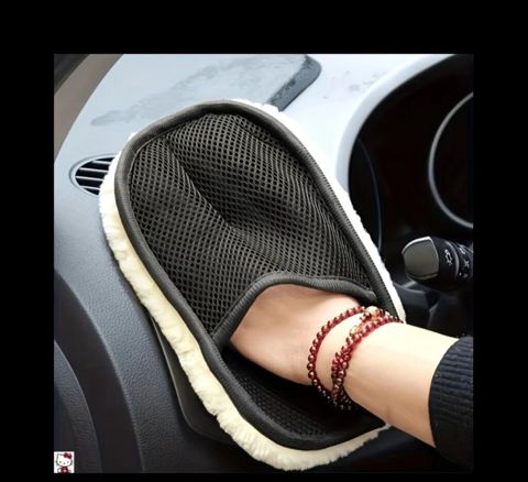 Avtomobil salonu üçün ikiüzlü təmizləmə əlcəyi - Material: yumşaq — Gəncə