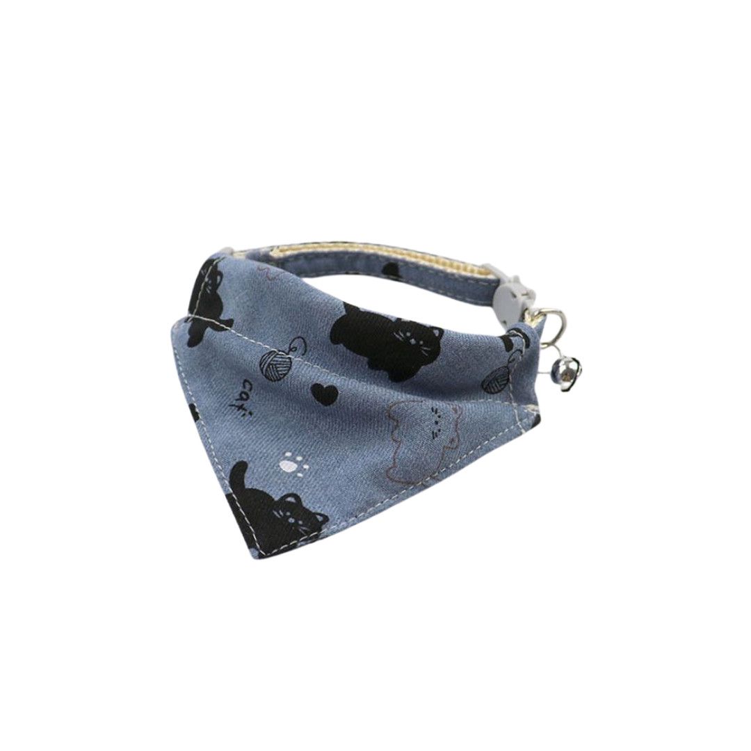 Boyunluq-bandana pişiklər üçün, mavi, ölçü S — Mallar, Bakı