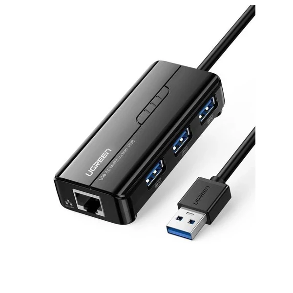 Ugreen USB 3.0 Hub with Gigabit Ethernet Adapter 20265 — Bakı