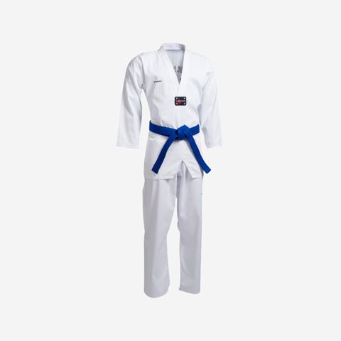 Taekvondo üçün kimono Decathlon 500 8545476, pambıq/polyester, ağ, ölçü 180 sm — Bakı