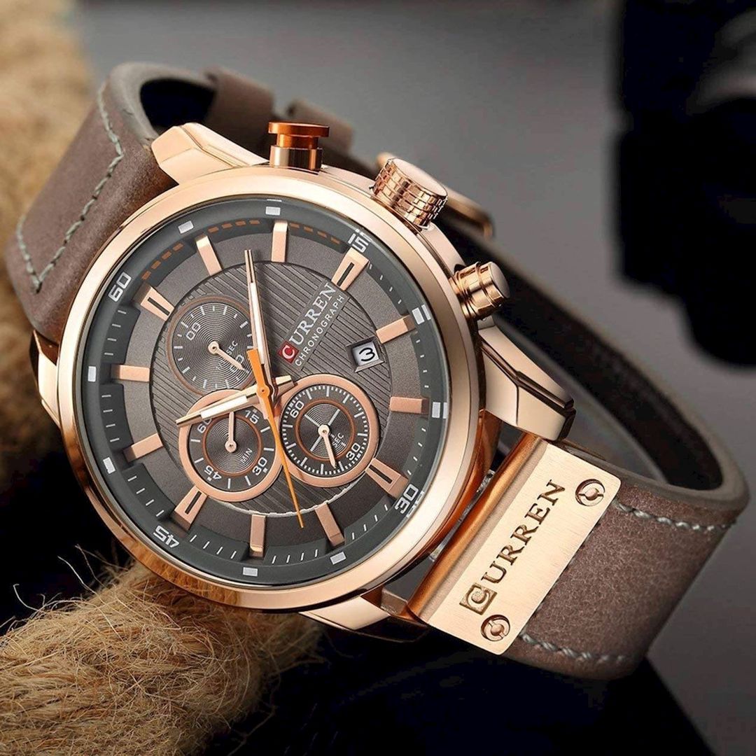 Kişi qol saatı Curren 8291 Rose Gold/Brown — Mallar, Bakı (3)