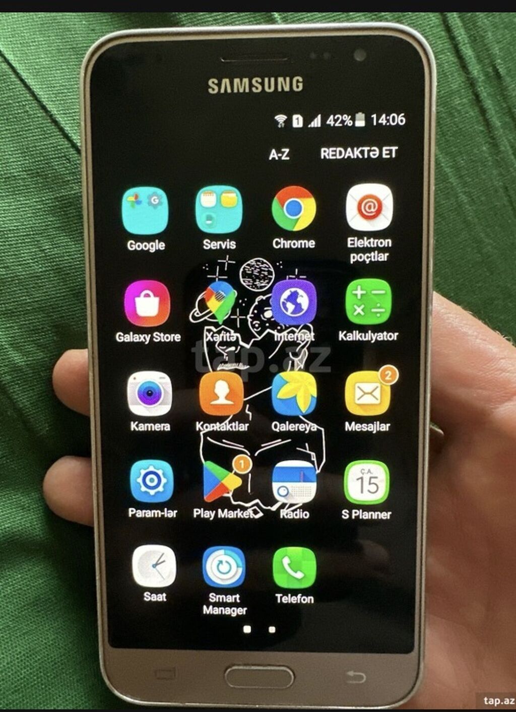 Samsung Galaxy J2 2016, rəng - Qızılı, İki sim kartlı — Samsung, Qusar (2)