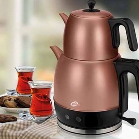 Elektrik çaydanı və dəmlik seti – 2 qatlı samovar tipli çayçı GM 7340 — Bakı