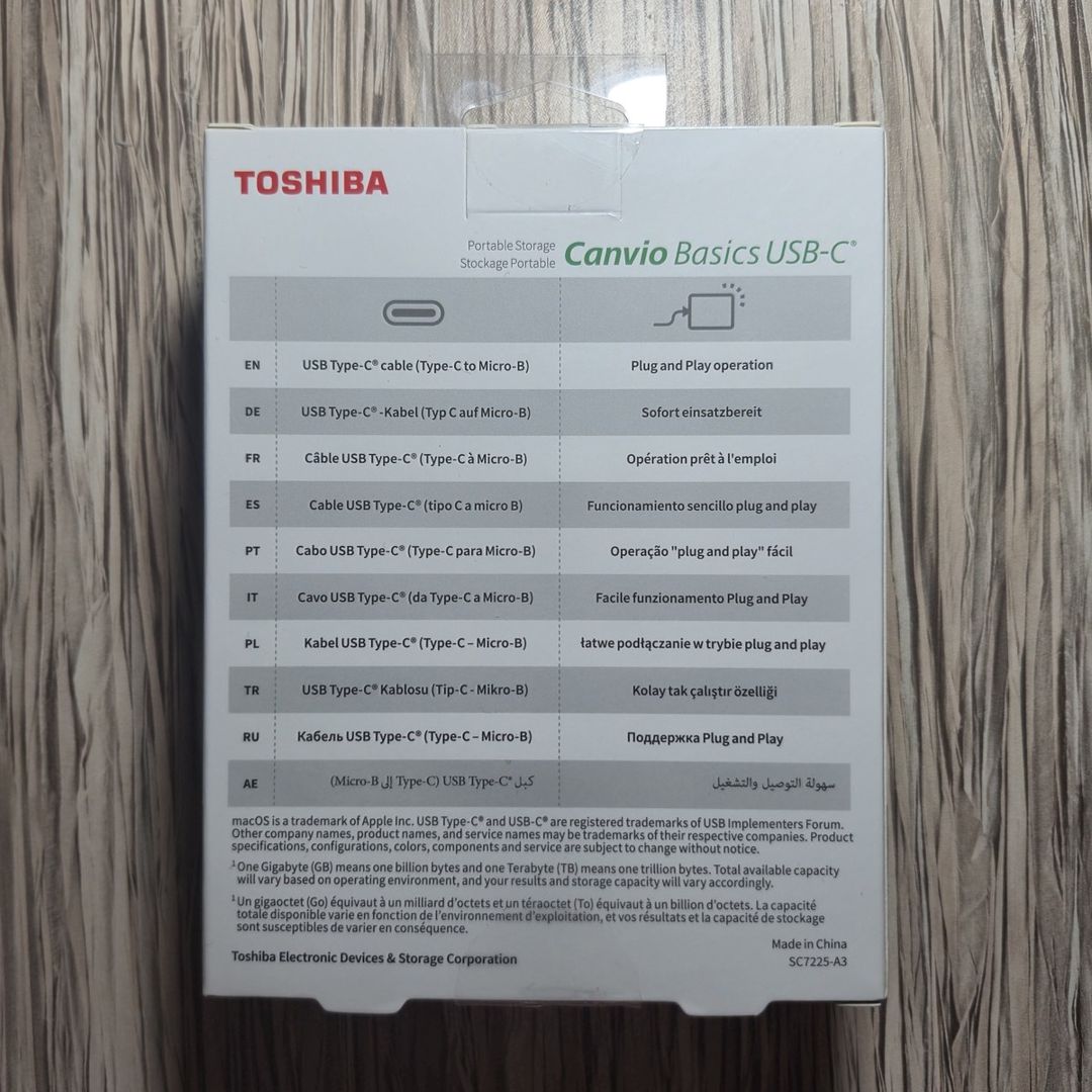 Xarici HDD 4TB Toshiba Canvio Basics (Usb-c) — Kompüterlər və noutbuklar, Bakı (2)