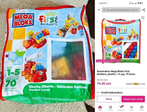 Mega Bloks First Builders – Wacky Wheels dəsti - Brend: Mega Bloks — Digah