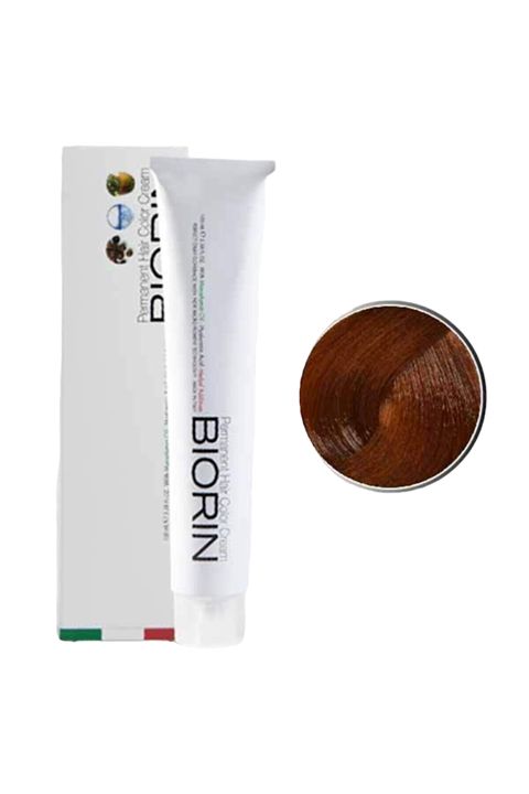 Saç üçün qalıcı krem-boya Biorin Permanent Hair Color Cream 7.34 Qəhvəyi Dore şabalıdı 100 ml — Bakı