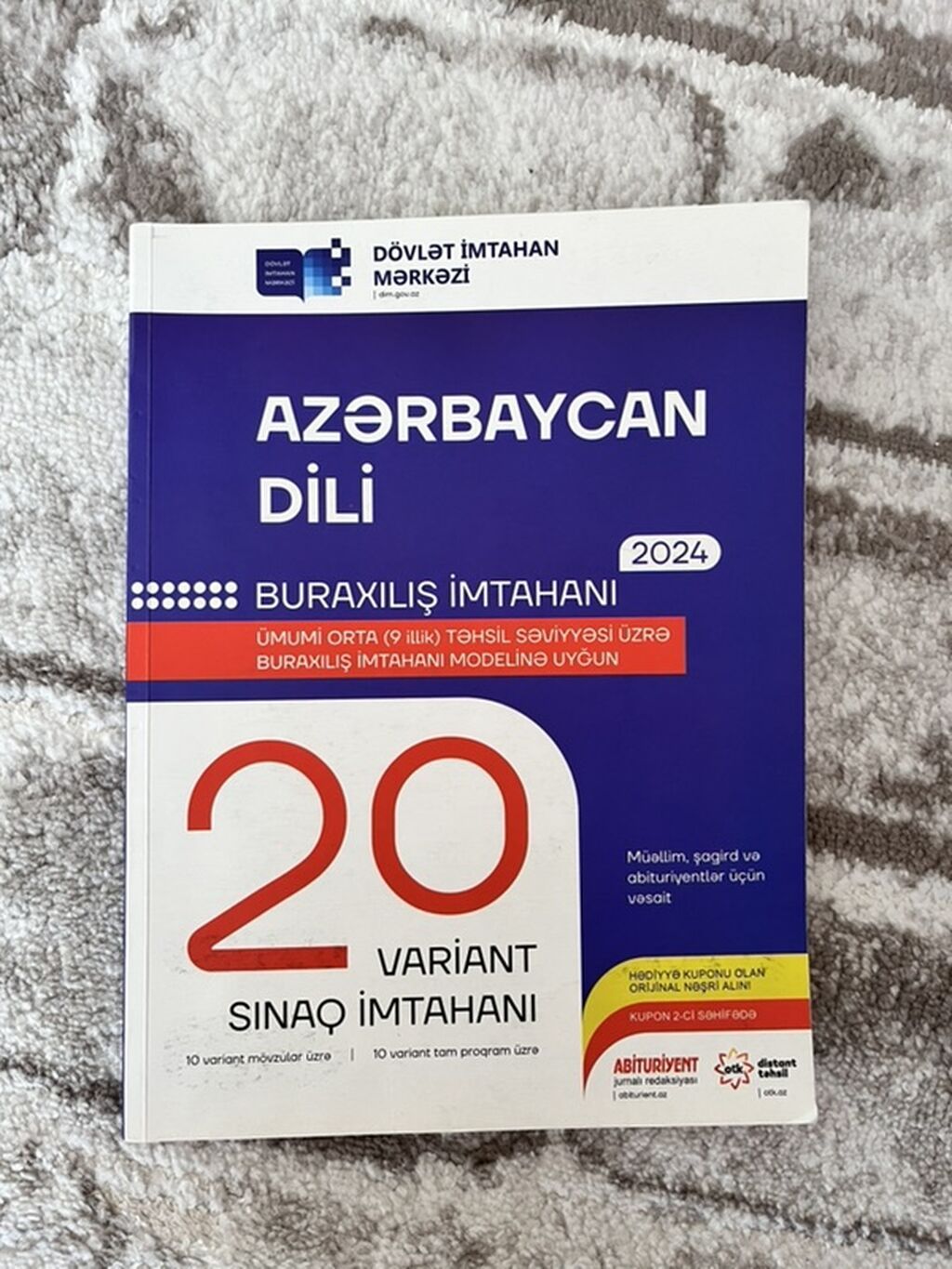 Məhsul: “Azərbaycan dili – Buraxılış imtahanı 2024” sınaq toplusu — Kitablar, Bakı