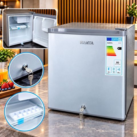 Yeni Mini Soyuducu Satılır, rəng - Gümüşü, Dolab içi — Bakı