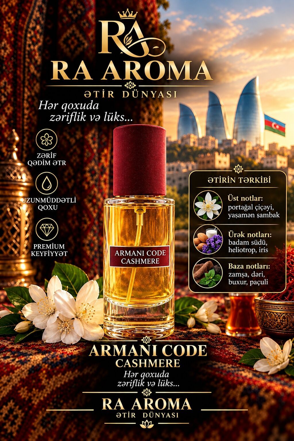 RA Aroma – Ətir Dünyası Yalnız orijinal keyfiyyətə yaxın ətirlər — Ətir, Lənkəran (2)