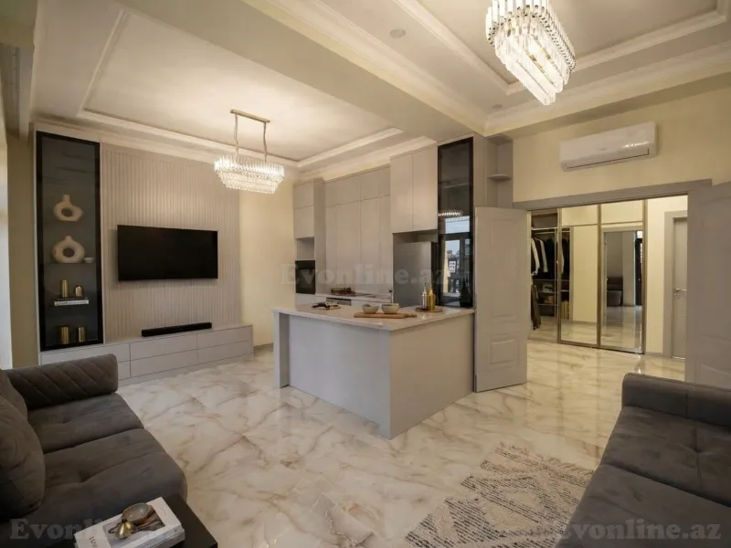 Satılır 4 otaqlı Mənzil Yeni tikili 121.3 m² Bakı, Xətai r., Ağ şəhər — Bakı