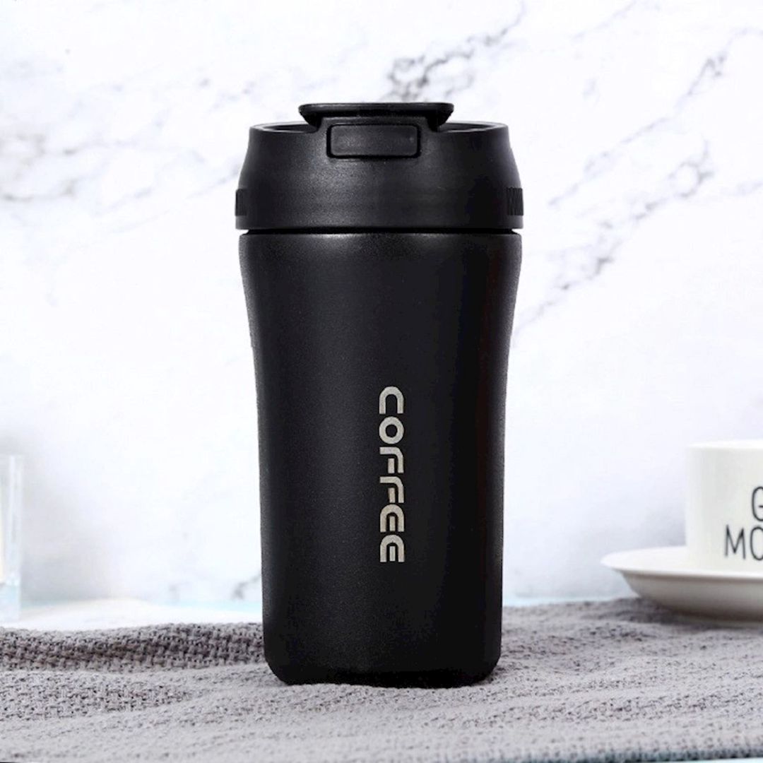 Termo fincan Coffee, 360 ml, paslanmayan polad, qara — Mallar, Bakı