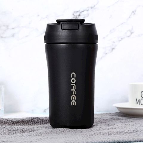 Termo fincan Coffee, 360 ml, paslanmayan polad, qara — Bakı