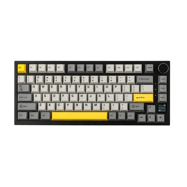Ajazz AK820 Pro Black Gray Yellow — Mallar, Bakı