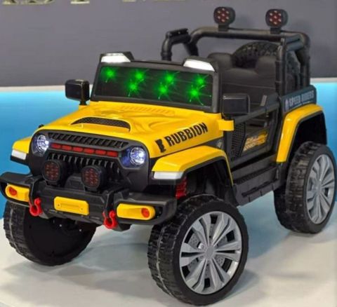 Uşaq elektrik avtomobili Rubbion 12V Sarı/Qara — Bakı