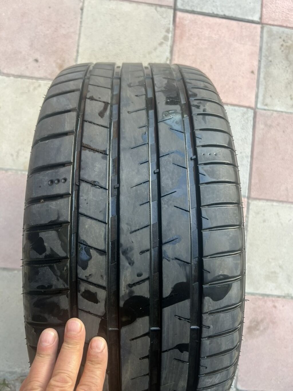 Mercedes-Benz orijinal yüngül lehimli disk + təkər komplekti. Tam — Diskləri, Bakı (2)