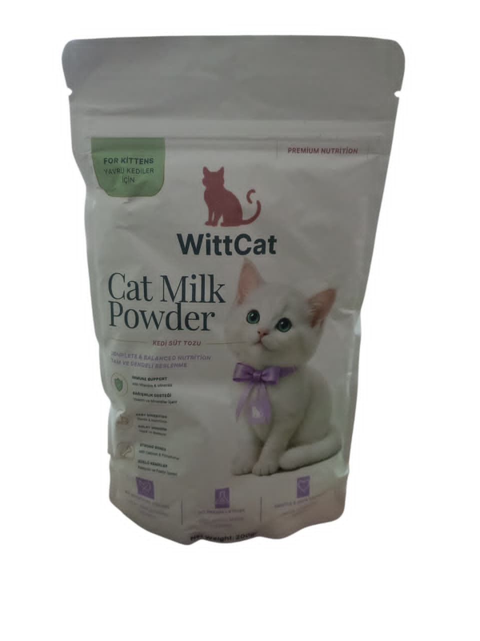 Quru süd pişik balaları üçün WittCat Cat Milk Powder, 200 q — Mallar, Bakı