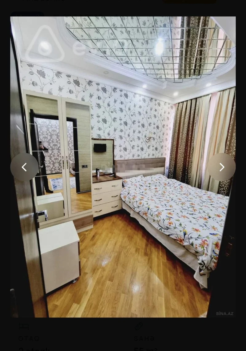 2 otaqlı mənzil, 55 m², Hüseyn Seyidzadə küçəsi — kirayə — Mənzil, Bakı (10)