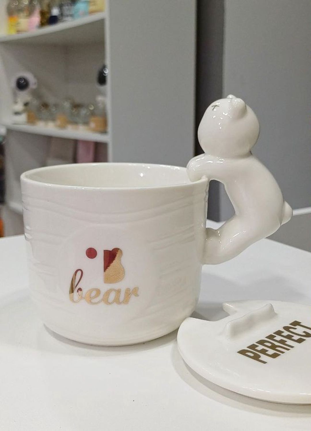 Fincan Perfect Bear, ağ, 350 ml — Mallar, Bakı (2)