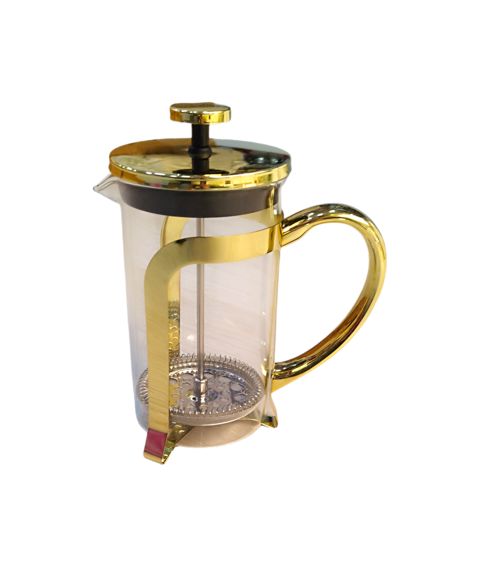 French Press HomeStore_KM1000-G, şüşə, qızılı, 1 l — Bakı