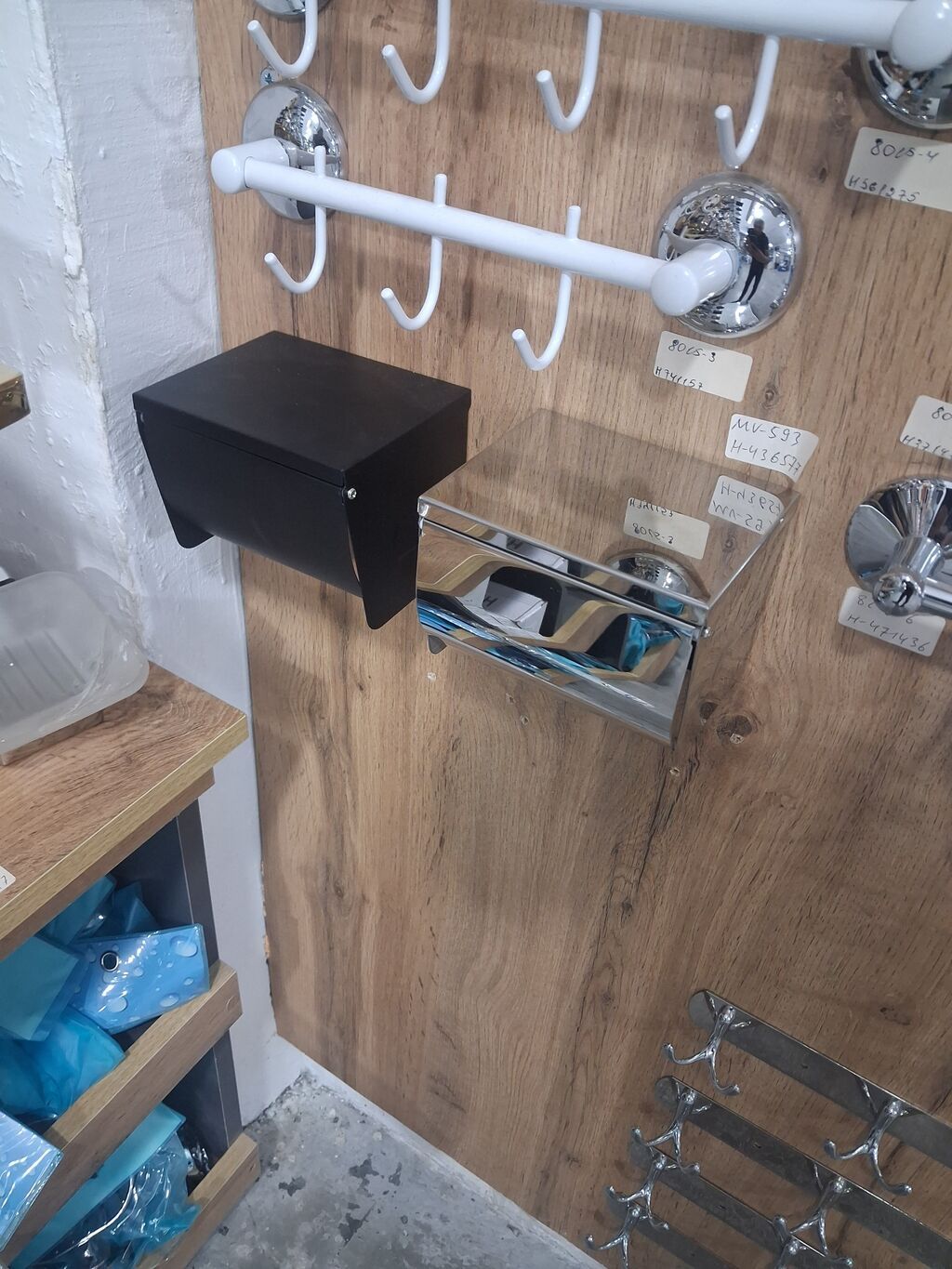 Divar tipli tualet kağızı dispenseri - Material: paslanmayan polad — Vanna aksesuarları, Bakı (2)
