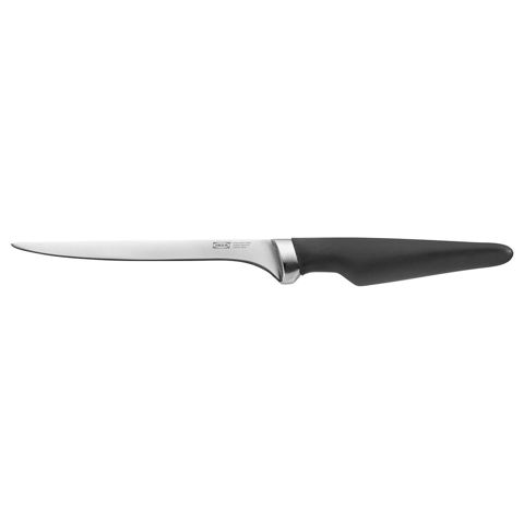 File bıçağı IKEA Vorda, tiyə 17 sm, paslanmayan polad, polipropilen-sintetik kauçuk tutacaq, qara - 702.891.68 — Bakı