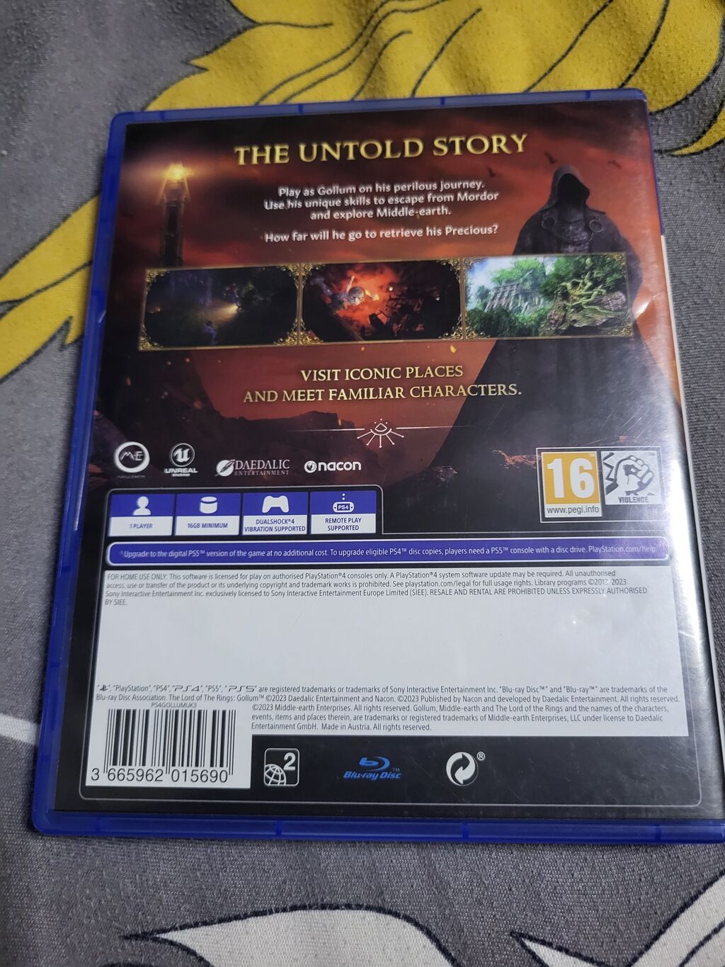 PS4 oyun diski: The Lord of the Rings: Gollum - Platforma — Konsol oyunları, Bakı (2)