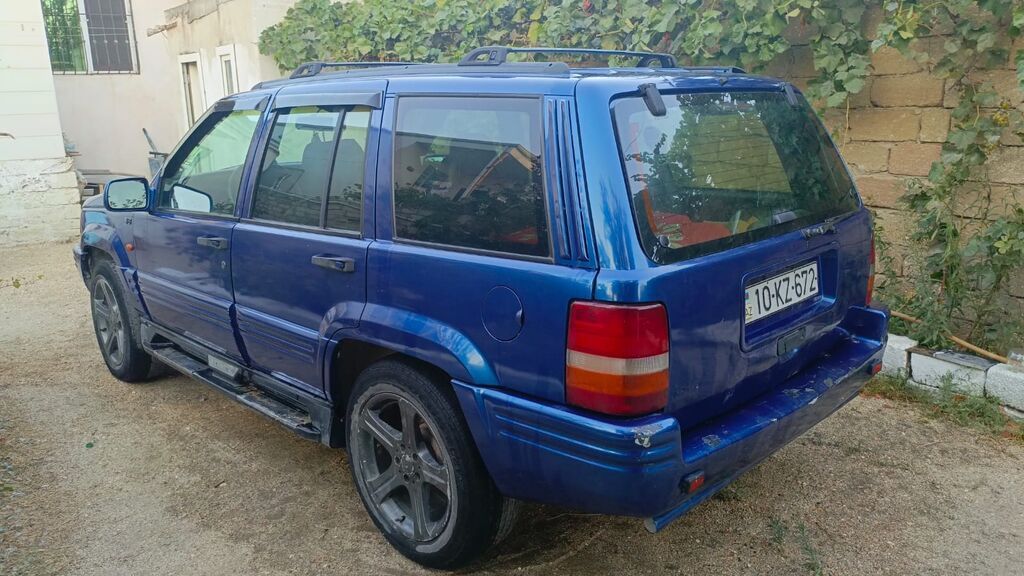 Jeep Grand Cherokee (ZJ) – mavi rəngli, 5 qapılı SUV - Mühərrik: V8 10-KZ-672 — Avtomobillər, Bakı (7)