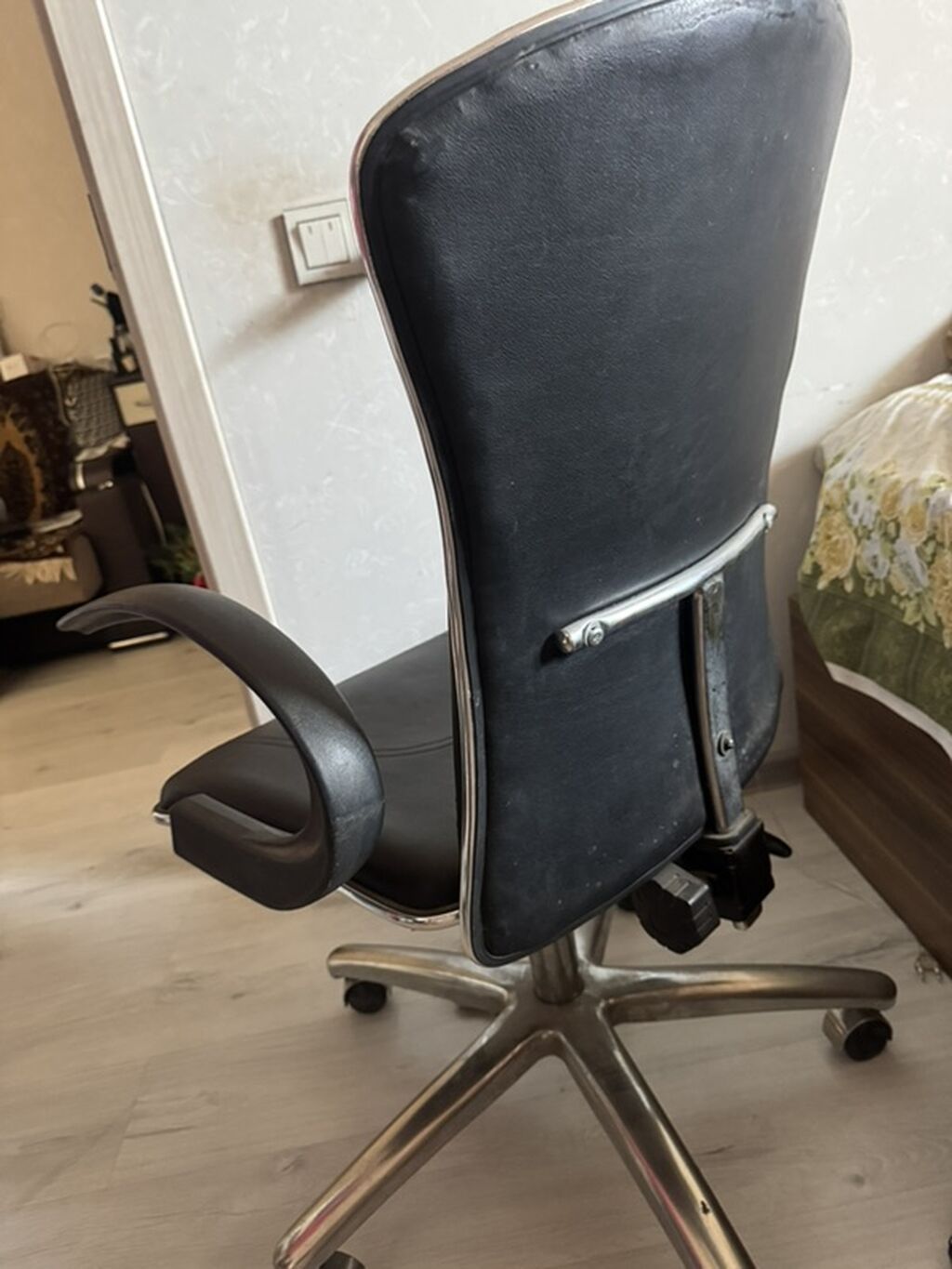 Ofis kresloları – 2 ədəd 1) Parça örtüklü model - Rəng: mavi — Ofis mebeli, Zaqatala (3)