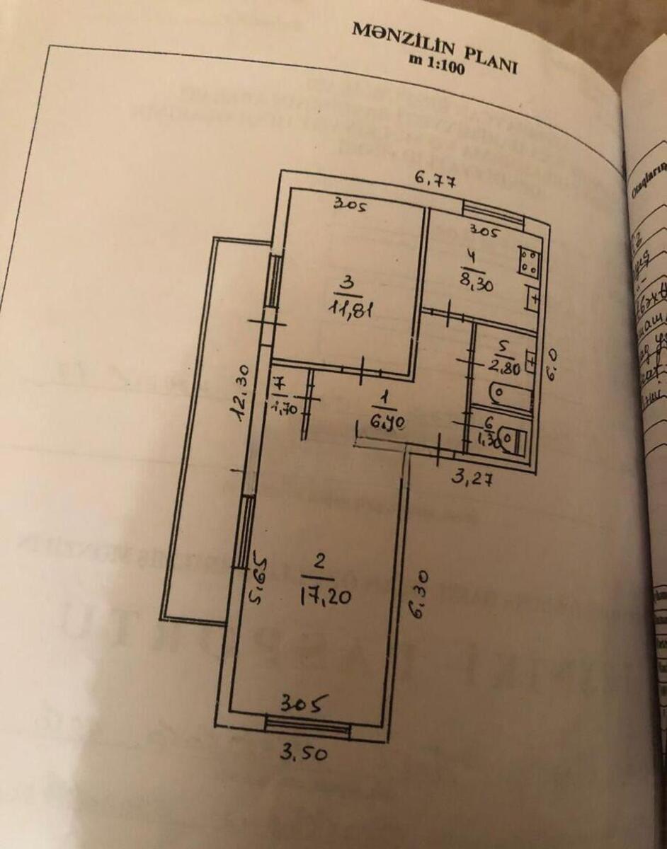 Satılır 2 otaqlı köhnə tikili 60 m² — Mənzil, Bakı (4)