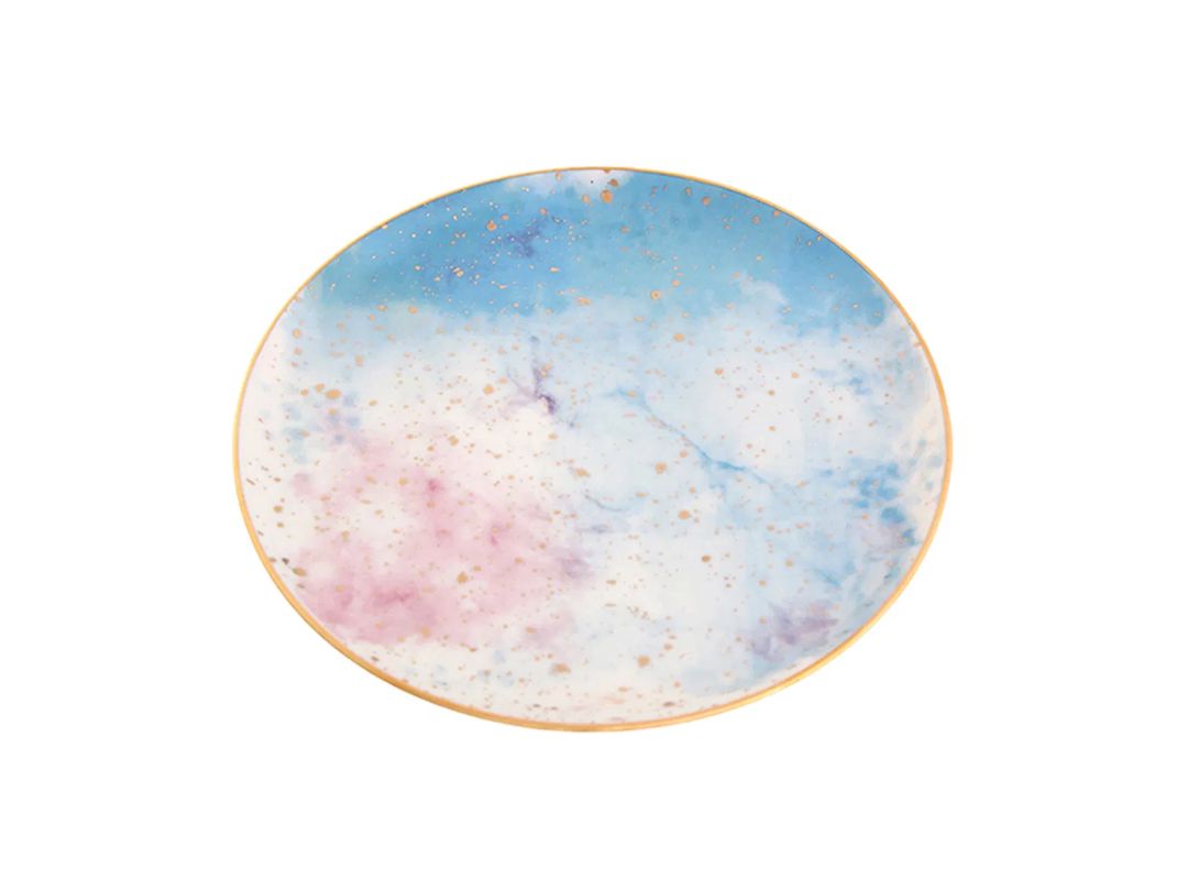 Boşqab Porland Cosmos Desen5, 17 sm, farfor, rəngbərəng — Mallar, Bakı (2)