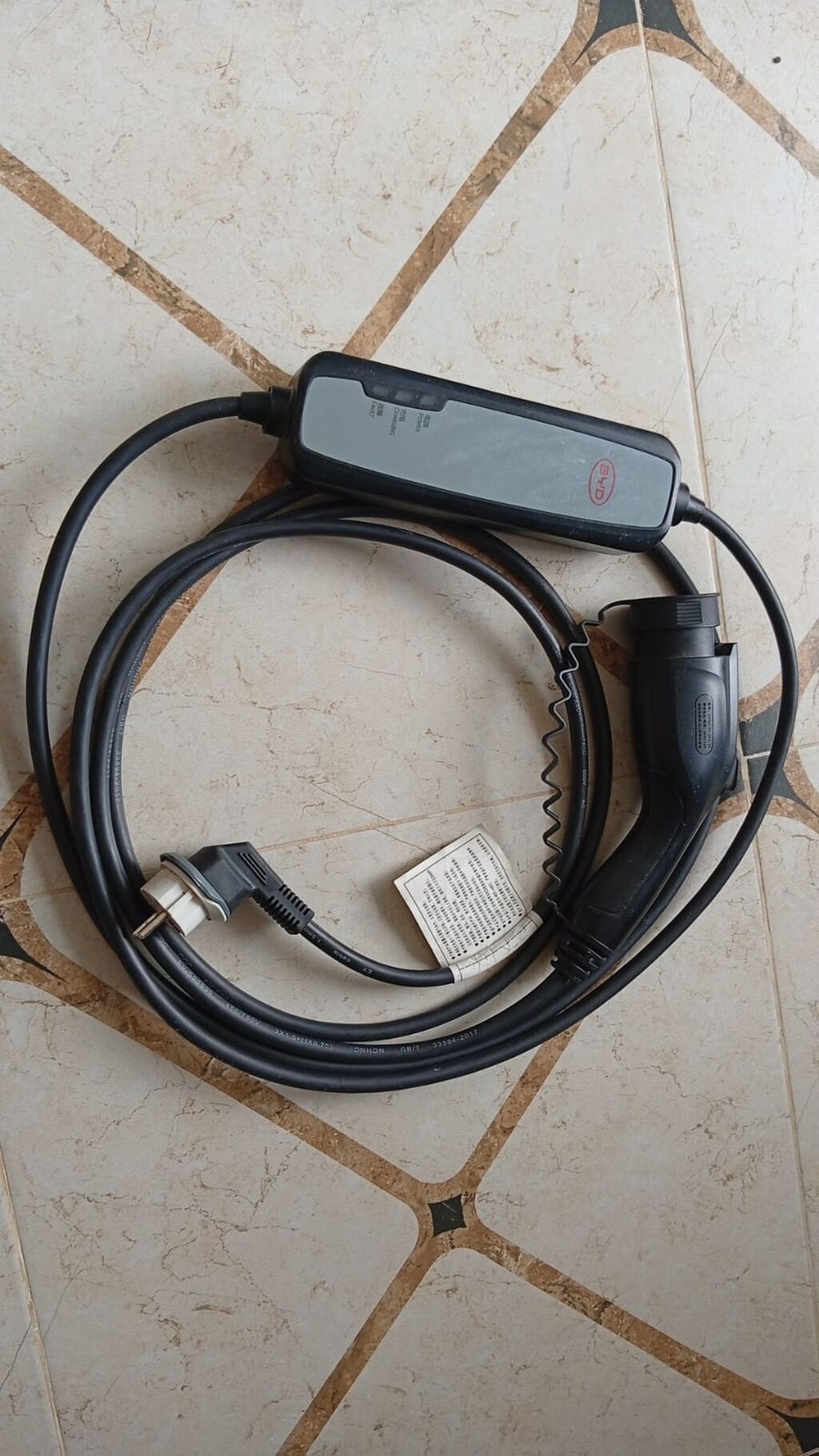 Orijinal BYD elektrik və hibrid avtomobilləri üçün zavod şarj kabeli — Avtomobil aləti, Bakı (3)