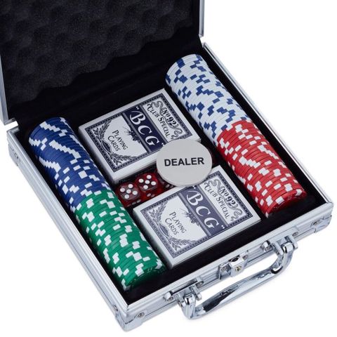 Poker oyun seti. 100 chips Hər bir ədədin çəkisi 11,5 qram 5 oyun zəri — Bakı