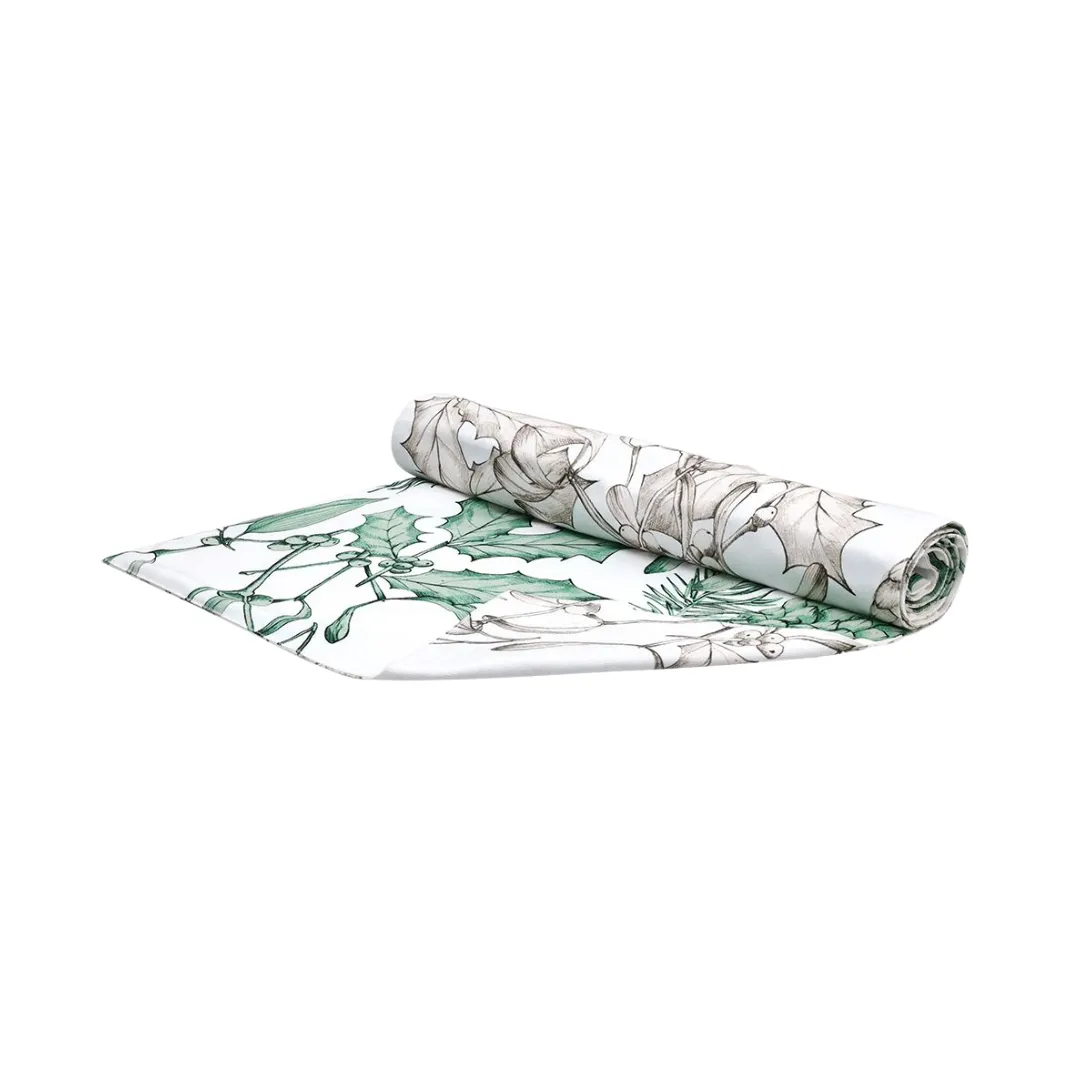 Runner Tognana 40x140 sm, Double Face Coton Vert, Ligne Bloom (E1XRU083029) — Bakı