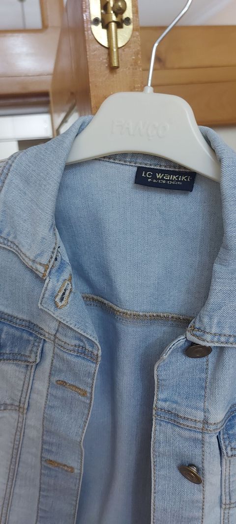 LC Waikiki uşaq cins gödəkçəsi - Rəng: açıq mavi (light wash) — Bakı