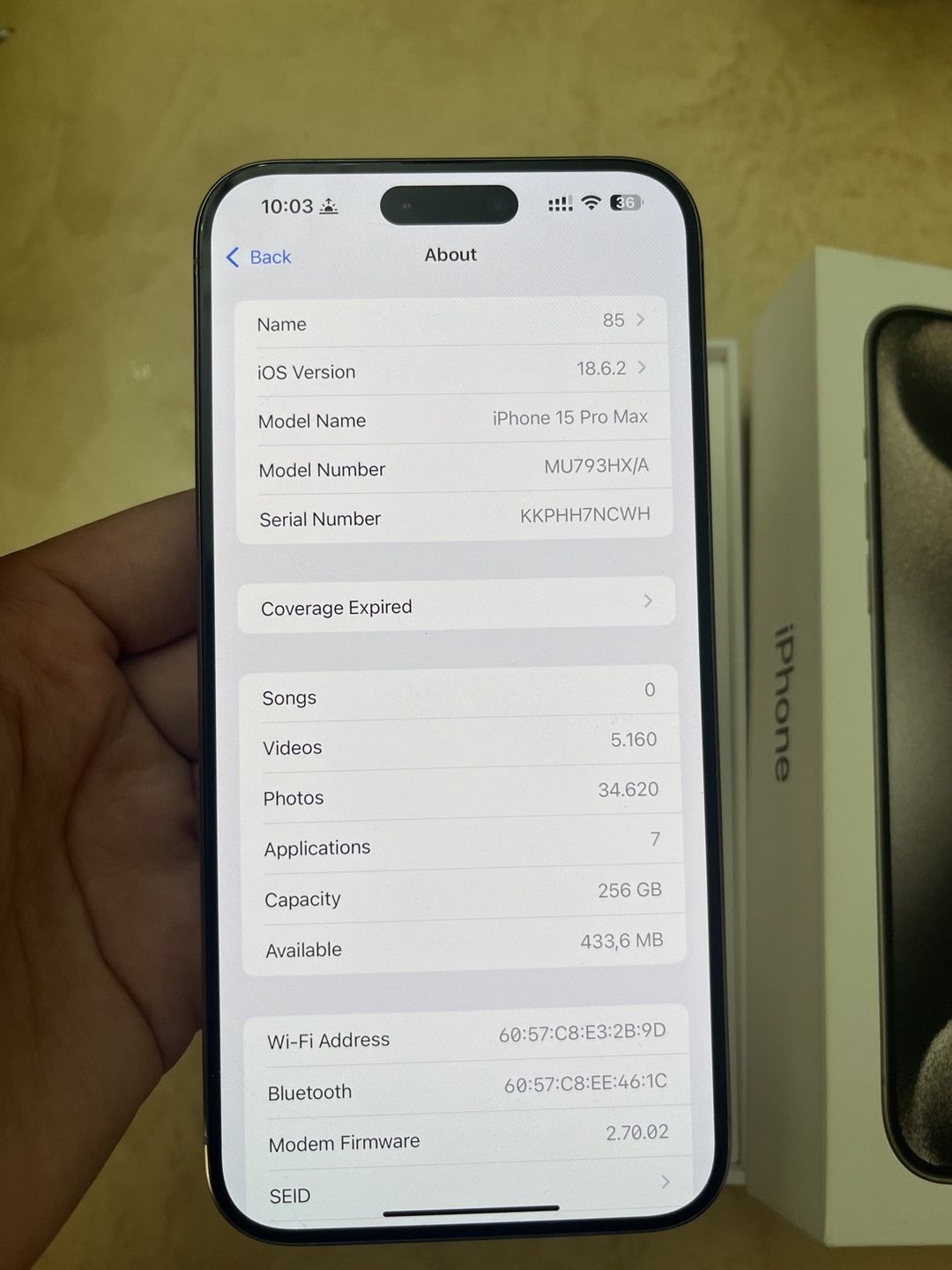 Apple iPhone 15 Pro Max Natural Titanium 256GB/8GB — Smartfonlar, Bakı (2)