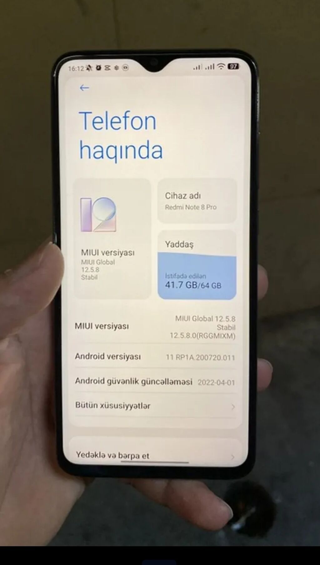Redmi Note 8, 64 GB, rəng - Mavi, İki sim kartlı — Xiaomi, Bakı (3)