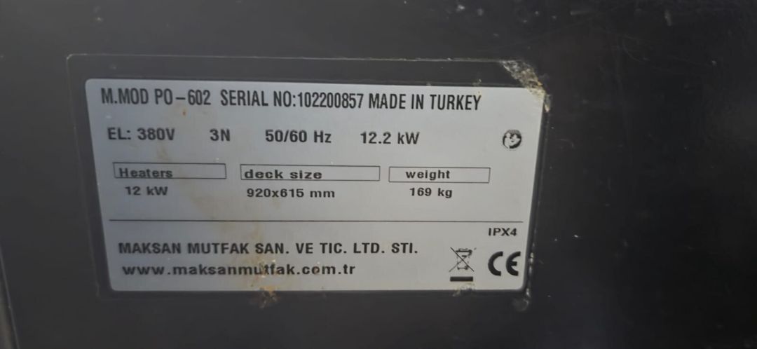 Pizza sobası Maksan PO-602 — Biznes və avadanlıq, Bakı (4)