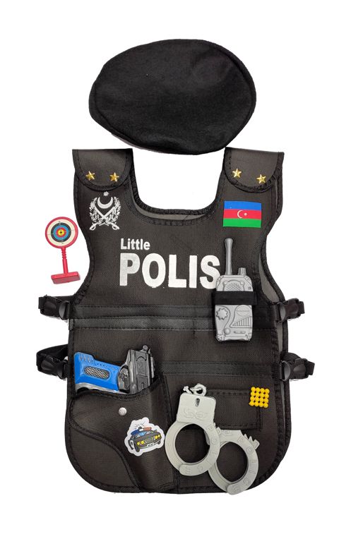 Uşaqlar üçün polis geyim dəsti, 30x44 sm, 3+ — Bakı